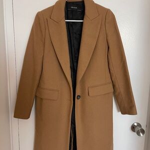 Zara camel wool coat